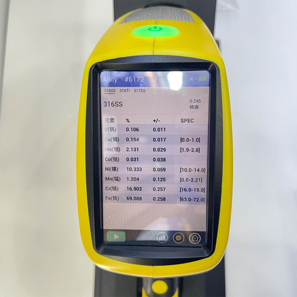 Espectroscopia de fluorescência de raios X de liga portátil SN-TrueX800